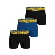 Björn Borg Kalsonger 3P Cotton Stretch Boxers Sweden Svart/Blå bomull ...