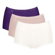 Sloggi Trosor 3P Basic Plus Maxi Colored D1 Rosa/Lila bomull 44 Dam