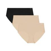 Under Armour Trosor 3P Pure Stretch No Show Hipster Svart m Beige X-La...