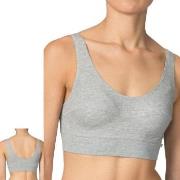 Calida BH Elastic Top Jadegrön bomull Medium Dam