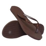 Havaianas Slim Glitter II Mörkbrun Strl 39/40 Dam