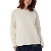 Schiesser Women Mix and Relax Long Sleeved Shirt Creme bomull 36 Dam