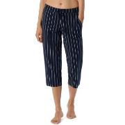 Schiesser Women Mix and Relax Pants Marin Randig bomull 46 Dam