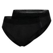 Schiesser Trosor 2P Care Rio Period Pants Svart bomull 46 Dam