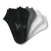 Schiesser Strumpor 5P Women Sneaker Socks Svart/Grå Strl 39/42 Dam