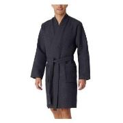 Schiesser Waffle Bathrobe Antracit bomull Small Herr