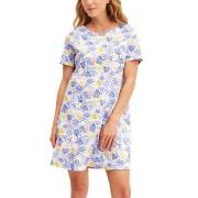 Calida Coastal Dreams Sleepshirt Vit/Blå bomull Large Dam