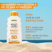 Garnier Ambre Solaire SPF 50+ Hydra 24 Hour Hydrating Sun Cream Lotion...