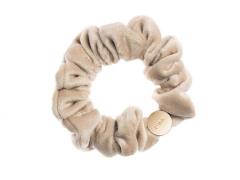 Dark Mini Velvet Scrunchie Hair Braid Sand - pcs 1