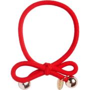 IA BON Hair Tie Gold Bead Red - pcs 1