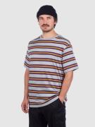 Zine Bonus Stripe T-Shirt light grey/anemone