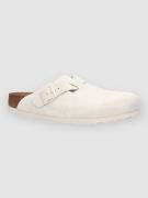 Birkenstock Boston Suede Leather Sandaler antique white