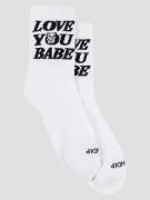 RIPNDIP Love You Mid Socks white