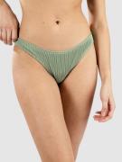 Hurley Ribbed Cheeky Bum Bikini Bottom loden frost