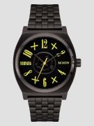 Nixon Nirvana Time Teller Klocka black nirvana smiley face