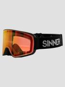 Sinner Snowghost Matte Black Goggle red photochromic