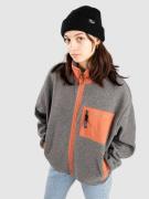 Patagonia Synch Hoodie med Dragkedja nickel w/burl red