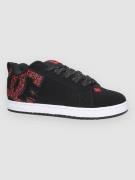 DC Court Graffik Skateskor black/white/red