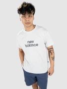 New Balance Linear Logo Relaxed T-Shirt grey matter