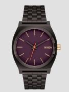 Nixon The Time Teller Klocka gunmetal blackberry gold