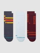 Stance Icon Mixed Kids Crew 3 Pack Strumpor green