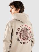 Spitfire Classic '87 Swirl Fade Fill Hoodie cement w/ red & black