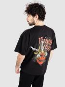 Ninth Hall Sacred Feathers Boxy T-Shirt limo black