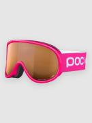 POC Pocito Retina Fluorescent Pink Goggle partly sunny light orange