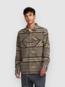 RVCA Dayshift Blanket Flannel Skjorta mushroom