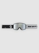 Scott React Black/White Goggle amp white chrome s2