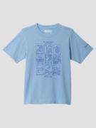 Columbia Valley Creek Short Sleeve Graphic Kids T-Shirt ripple blue/hi...