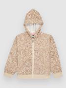 Roxy Twenty Five Miles Brshd Kids Hoodie parchment animal floral