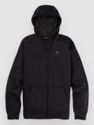 Burton Oak Hoodie med Dragkedja true black heather