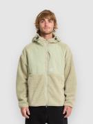 Volcom Nomaa Sherpa Hoodie med Dragkedja green tea