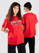 Thrasher Red Curb By Lsd Worldpeace T-Shirt red
