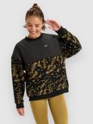 Roxy Waves Of Warmth Layered Crew Tröja anthracite big flowers