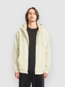Volcom Single Stone Lined Hoodie med Dragkedja light beige