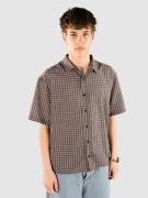 Blue Tomato Check Cotton Cropped Skjorta violet