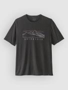 Patagonia Cap Cool Trail - Stratapeaks T-Shirt ink black