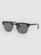Ray-Ban Clubmaster Wrinkled Black On Black Solglasögon dark grey