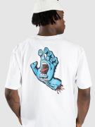 Santa Cruz Screaming Hand Chest T-Shirt white