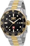 Invicta Herrklocka 33459 Pro Diver Svart/Gulguldtonat stål Ø44 mm