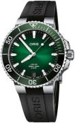 Oris Herrklocka 01 400 7769 4157-07 4 22 74FC Aquis Grön/Gummi