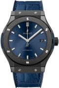 Hublot Damklocka 565.CM.7170.LR Classic Fusion Blå/Gummi Ø38 mm