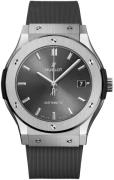 Hublot Herrklocka 511.NX.7071.RX Classic Fusion Grå/Gummi Ø45 mm