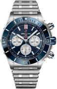 Breitling Herrklocka AB0136161C1A1 Super Chronomat B01 44 Blå/Stål