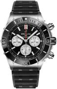 Breitling Herrklocka AB0136251B1S1 Super Chronomat B01 44 Svart/Gummi