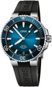 Oris Herrklocka 01 400 7769 4135-07 4 22 74FC Aquis Blå/Gummi Ø41.5