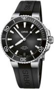 Oris Herrklocka 01 400 7769 4154-07 4 22 74FC Aquis Svart/Gummi