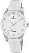 Festina Damklocka F20473-1 Ceramic Vit/Läder Ø35 mm